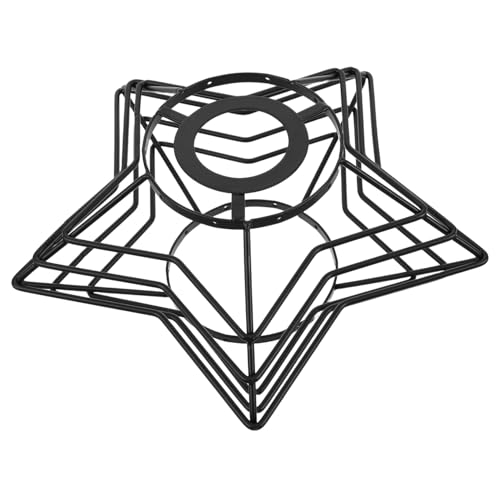 PRETYZOOM Lichtständer Anhängerlampe schwarz Bauernhaus Lichtabdeckung Lampenschutzkäfig Lampenschirm modern DIY -Lampenschatten Vintage-Lampenrahmen rustikale Lichtabdeckungen Metall von PRETYZOOM