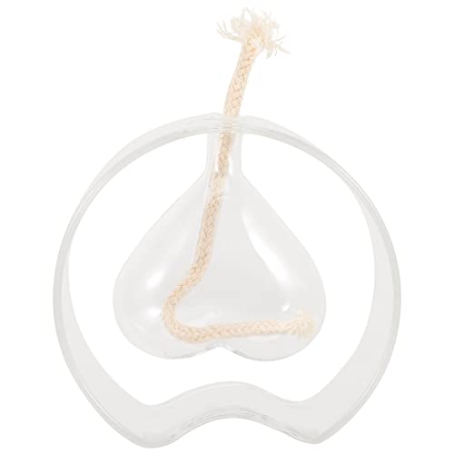 PRETYZOOM Öllampe Aus Glas in Herzform Für Zimmerdekoration Heimdekoration Im Boho-Stil Hochzeitsdekoration Heimdekoration von PRETYZOOM