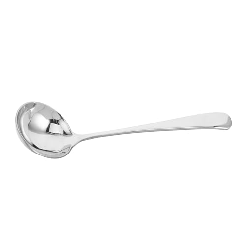 PRETYZOOM Löffel aus Edelstahl Soßenlöffel Schöpfkelle Schöpfkellen zum Kochen Saucenkelle Suppenkellen zum Servieren Küchenlöffel mit langem Stiel Schöpflöffel Rostfreier Stahl Silber von PRETYZOOM