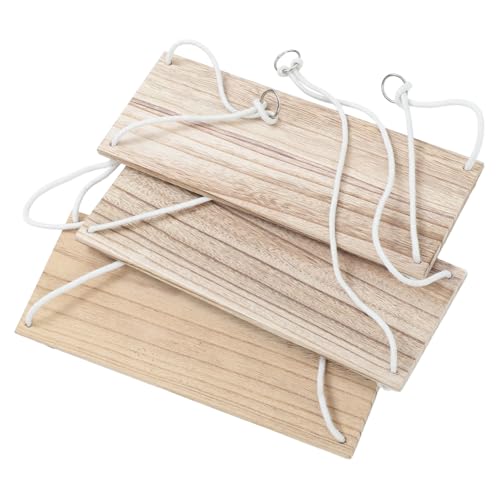 PRETYZOOM Macrame Wandregal Boho Hängeregal mit Rustikalem Holz Seilaufhängung Einfache Montage Vielseitig für Schlafzimmer Küche Bad Wohnzimmer Aufbewahrung und Dekoration von PRETYZOOM