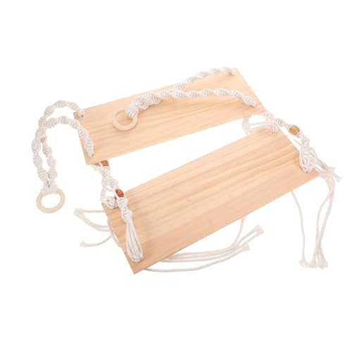 PRETYZOOM Makramee Schweberegal Boho Gewebtes Wandregal Wandbehang Boho Display Wandbehang Display Makramee von PRETYZOOM