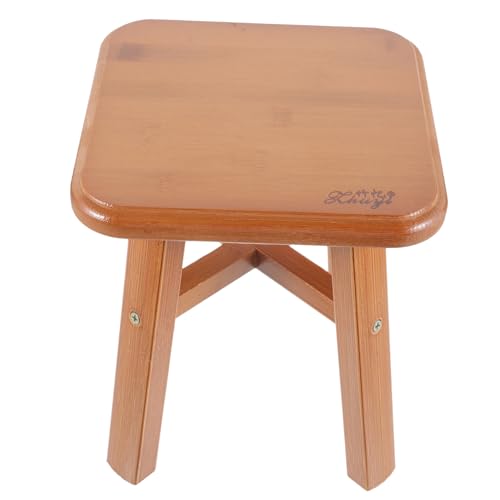 PRETYZOOM Kleiner Holzstuhl Für Innenbereich Stabiler Schuhwechselhocker Aus Holz Leicht Und Tragbar Für Wohnzimmer Und Schlafzimmer von PRETYZOOM