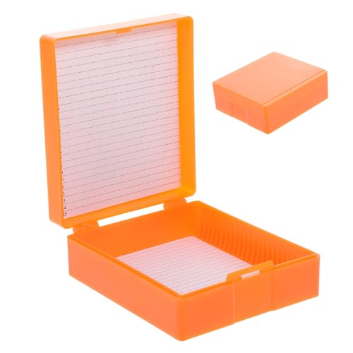 PRETYZOOM Mikroskop Objektträger Aufbewahrungsbox Fächer mit Nummeriertem Papierblatt Kompakte Labor Slide Box für Geordnete Lagerung von Gewebeproben und Biologischen von PRETYZOOM