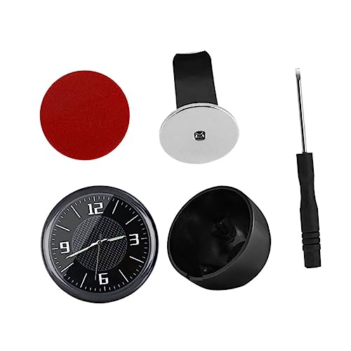 PRETYZOOM Miniatur Auto Innenraum Uhr Metall Car Interior Clock Einfache Installation für Armaturenbrett oder Lüftungsschlitz Langlebige Auto Dekoration Uhr für Fahrzeug von PRETYZOOM
