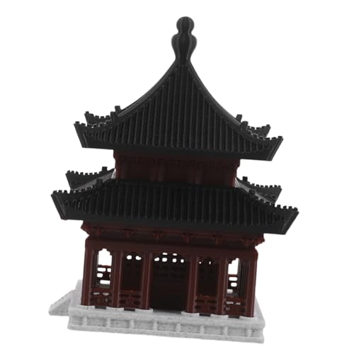 PRETYZOOM Miniatur Chinesischer Pavillon Modell Antikes Gebäude Ornament Filigranes Landschaftspavillon Modell für Schreibtisch Aquarium und Bürodekoration Kultivierte Handwerkskunst PRETYZOOM Miniatur Chinesischer Pavillon Modell Antikes Gebäude Ornament Filigranes Landschaftspavillon Modell für Schreibtisch Aquarium und Bürodekoration Kultivierte Handwerkskunst von PRETYZOOM