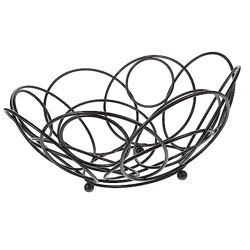 PRETYZOOM Moderner Obstkorb Schwarz Robuster Aufbewahrungskorb für Tee und Wohnzimmertisch Multifunktionaler Brotkorb Dekorativer Stabiler Küchen Organizer PRETYZOOM Moderner Obstkorb Schwarz Robuster Aufbewahrungskorb für Tee und Wohnzimmertisch Multifunktionaler Brotkorb Dekorativer Stabiler Küchen Organizer von PRETYZOOM