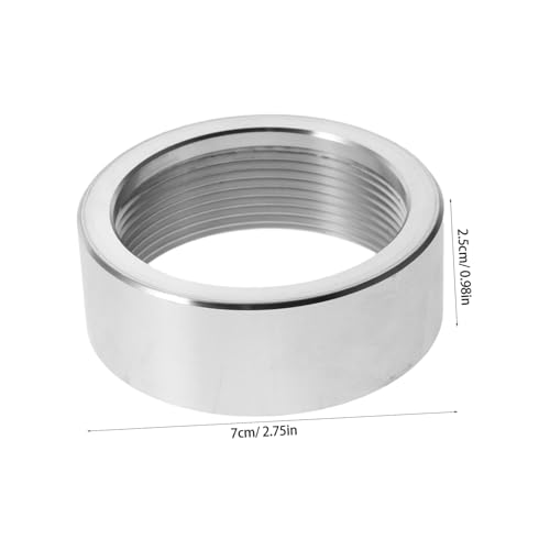 PRETYZOOM Npt Innengewinde Schweißmuffe aus Aluminiumlegierung Rundmutter Dichtung Korrosionsbeständiger Adapter für Auto Auspuffanlagen von PRETYZOOM