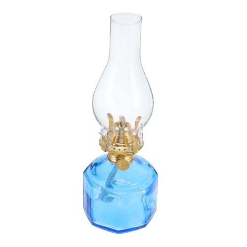 PRETYZOOM Öllampe Für Innenbereich Mit Baumwolldocht Glaslampe Petroleumlampe Retro-petroleumlampe Vintage-öllampe Notbeleuchtung Tischlampe Für Zuhause von PRETYZOOM