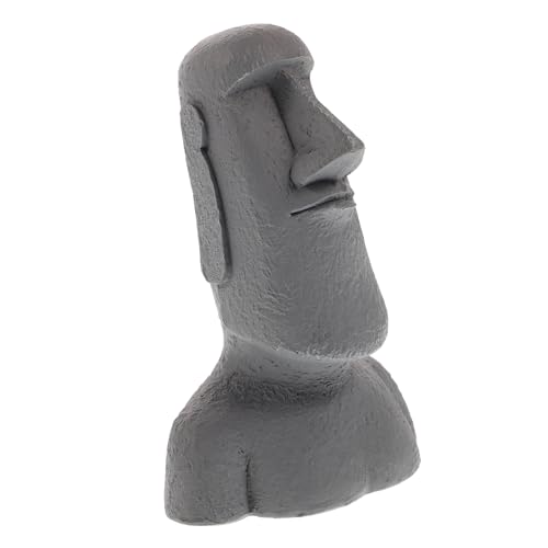 PRETYZOOM Osterinsel-Kopf-Statue Osterinsel-Moai-Statue Figur Deko Skulptur Für Zuhause Büro Bücherregal Schreibtisch-Dekoration von PRETYZOOM