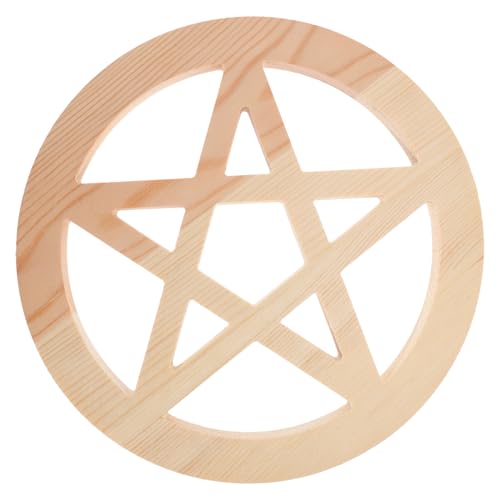 PRETYZOOM Altardekoration Aus Holz Im Retro-Stil Pentagramm- Für Religiöse Altardekorationen Für Zuhause von PRETYZOOM
