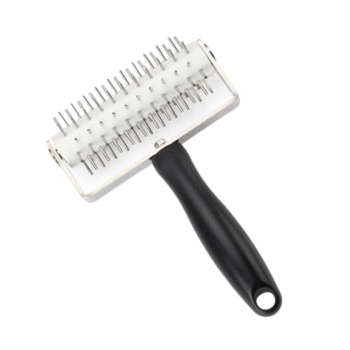PRETYZOOM Pizza Schneideroller Roller Nadel Puncher Teigroller Pizzakrustenroller Backroller Küche Werkzeug Edelstahl Kunststoff Mürbeteig Gebäck Dekoration von PRETYZOOM