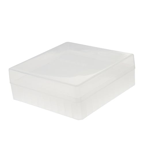 PRETYZOOM Polycarbonat Kryoröhrchen Aufbewahrungsbox Fächer Transparente Laborbox für Mikrogefrierrohre mit Robustem Bruchsicherem Material für Kryo Gefrierlagerung von PRETYZOOM