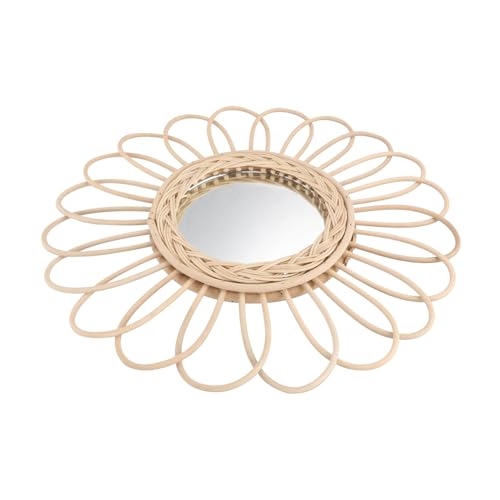 PRETYZOOM Rattan-wandspiegel Wohnzimmer- Zarter Schminkspiegel Handgefertigt Gewebtes Design Elegante Wohnkultur PRETYZOOM Rattan-wandspiegel Wohnzimmer- Zarter Schminkspiegel Handgefertigt Gewebtes Design Elegante Wohnkultur von PRETYZOOM