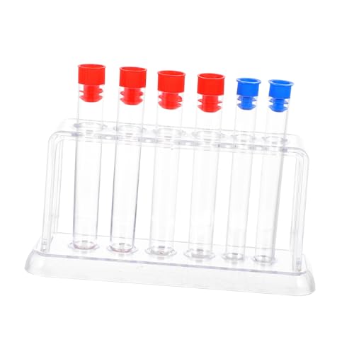 PRETYZOOM Reagenzglasgestell Testrohrhalter Robust Leicht Laborständer für Wissenschaftliche Experimente Schule und Labor Vielseitiges Kunststoff Röhrenhalter Zufällige Farbe von PRETYZOOM