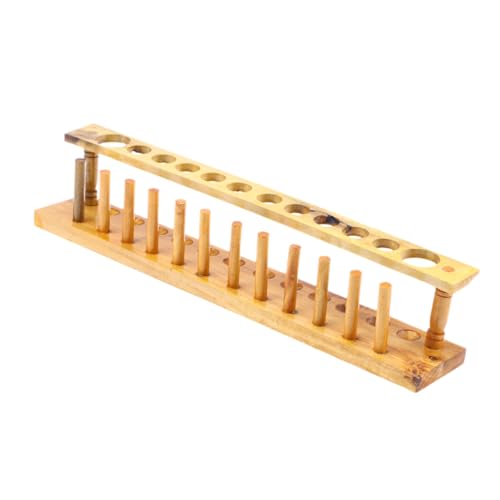 PRETYZOOM Reagenzglasständer aus Holz Laborröhrchen drinnen Material Reagenzglasgestelle steht Rohrgestell Testrohre montiert Testrohrregal Schullaborbedarf Testrohrhalter Prüfstand Hölzern PRETYZOOM Reagenzglasständer aus Holz Laborröhrchen drinnen Material Reagenzglasgestelle steht Rohrgestell Testrohre montiert Testrohrregal Schullaborbedarf Testrohrhalter Prüfstand Hölzern von PRETYZOOM