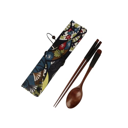 PRETYZOOM Reise Essbesteck Set Mit Und Essstäbchen Japanisches Design Und Tragbar Aufbewahrungstasche Schwarz PRETYZOOM Reise Essbesteck Set Mit Und Essstäbchen Japanisches Design Und Tragbar Aufbewahrungstasche Schwarz von PRETYZOOM