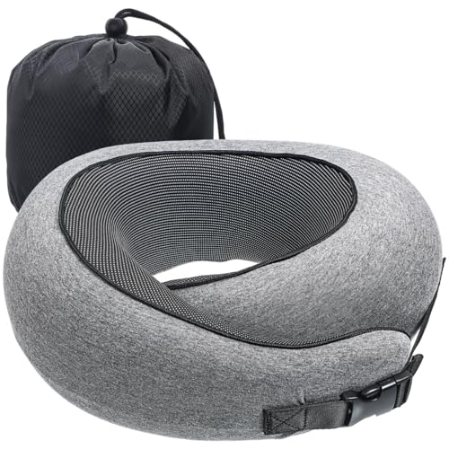 PRETYZOOM Memory Foam U-förmiges Reisekissen Für Flugzeuge Grau Bequeme Nackenstütze Tragbares Nackenkissen PRETYZOOM Memory Foam U-förmiges Reisekissen Für Flugzeuge Grau Bequeme Nackenstütze Tragbares Nackenkissen von PRETYZOOM