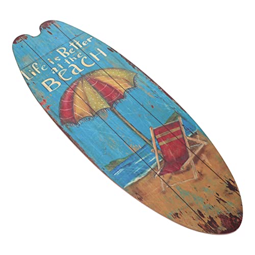 PRETYZOOM Retro-Surfbrett Strandornamente Wandtafel Mit Sommermotiv Einrichtung des Strandbadezimmers Surfbrett-wanddekorationsplakette Surfbrett-dekor Pool-Party Holz Bartheke Hölzerne Tür PRETYZOOM Retro-Surfbrett Strandornamente Wandtafel Mit Sommermotiv Einrichtung des Strandbadezimmers Surfbrett-wanddekorationsplakette Surfbrett-dekor Pool-Party Holz Bartheke Hölzerne Tür von PRETYZOOM
