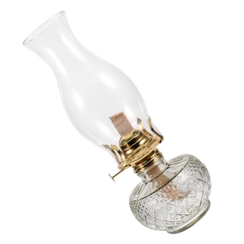 PRETYZOOM Retro-petroleumlampe Brenner Laterne Stehlampe Alte Öllampen Tischlampe Tischlicht Kerzenhalter Für Den Außenbereich Kerzenwärmerlampe Dochte Für Öllampen Duftlampe Led Solar- Glas von PRETYZOOM