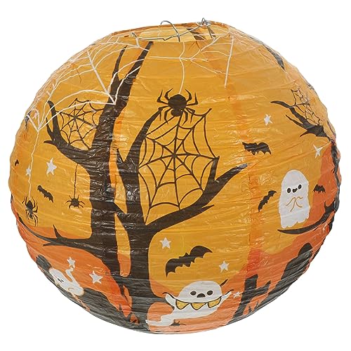 PRETYZOOM Runde Papierlaterne für Halloween Festliche Hängedekoration für Innen und Außeneinsatz für Halloween Partys mit für LED Kerzen Einfache Handhabung Vielseitig PRETYZOOM Runde Papierlaterne für Halloween Festliche Hängedekoration für Innen und Außeneinsatz für Halloween Partys mit für LED Kerzen Einfache Handhabung Vielseitig von PRETYZOOM