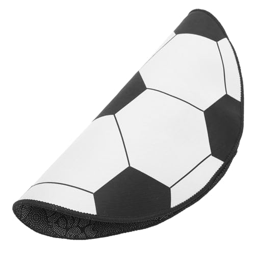 PRETYZOOM Runder Fußball Teppich rutschfest Bodenmatte für Schlafzimmer Büro Stuhlunterlage mit Robustem Schutz und Einzigartigem Fußballmuster für Jungenzimmer und Wohnzimmer von PRETYZOOM