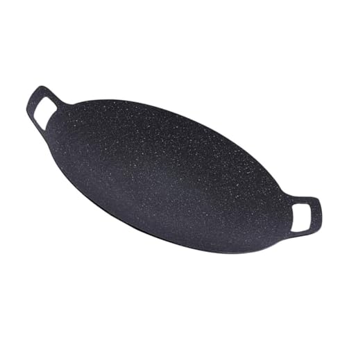 PRETYZOOM Runder Grillpfanne Leichtes Bbq-outdoor-grillgerät mit Antihaftbeschichtung für Camping Picknick und Garnelenspieß Grillen von PRETYZOOM