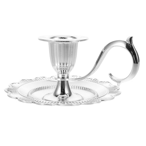 PRETYZOOM Rustikaler Metall Kerzenhalter mit Floralem Design Vielseitige Tischdekoration für Hochzeiten Shabbat und Festliche Anlässe Langlebiges Metall Eleganter Farmhouse Stil von PRETYZOOM