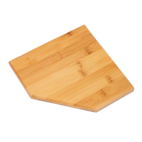 PRETYZOOM Rustikales Eckregal aus Holz Wandmontiertes Dreieckiges Aufbewahrungsregal ohne Bohren Platzsparendes Badezimmer Küchenregal Stabiles und Minimalistisches Design Kantenlänge von PRETYZOOM