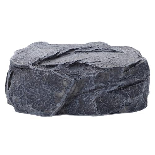 PRETYZOOM Schlüsselkasten aus Stein Code Ersatzschlüsselbindungsbetrieb im Freien Felsen Rock-Schlüsselhalter außen klein Schlüsselversteck Steindekor Garten versteckter schlüsselhalter Harz von PRETYZOOM