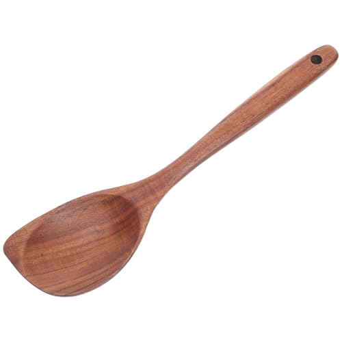 PRETYZOOM Schöpfkelle aus Holz zum Kochen – Ecklöffel aus Teakholz mit Langem Griff – Antihaft-kochlöffelspatel – Küchenutensil-kochgeschirr PRETYZOOM Schöpfkelle aus Holz zum Kochen – Ecklöffel aus Teakholz mit Langem Griff – Antihaft-kochlöffelspatel – Küchenutensil-kochgeschirr von PRETYZOOM