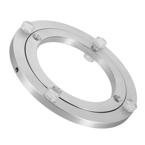 PRETYZOOM Schwerlast Aluminiumlegierung Drehteller Silent Rotation Präzisionslager Runde Esstisch Schwenkplatte Für Tischplatte Präsentation und Service von PRETYZOOM