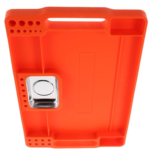 PRETYZOOM Silikon-teile-organizer mit Edelstahlbasis Rutschfester Werkzeug Schraubenhalter für Kfz-reparatur Hitzebeständiges Multifunktionales Tablett zur Sicheren Aufbewahrung Kleiner von PRETYZOOM