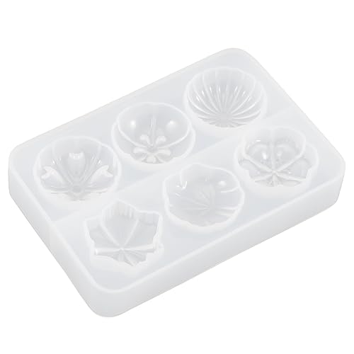 PRETYZOOM Silikonform backformen schokoladenform aus silikon eiswürfelform Keksform Dekor schöne Form Schimmel zum Kochen waschbar wagashi Presse schmücken Kieselgel Weiß von PRETYZOOM