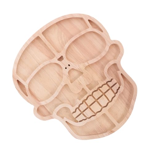 PRETYZOOM Skull Snack Platter Holz Halloween Servierplatte für Brot Desserts Vorspeisen Spukiges Design für Party und Festliche Anlässe Leicht und Praktisch für Snacks und Obst PRETYZOOM Skull Snack Platter Holz Halloween Servierplatte für Brot Desserts Vorspeisen Spukiges Design für Party und Festliche Anlässe Leicht und Praktisch für Snacks und Obst von PRETYZOOM