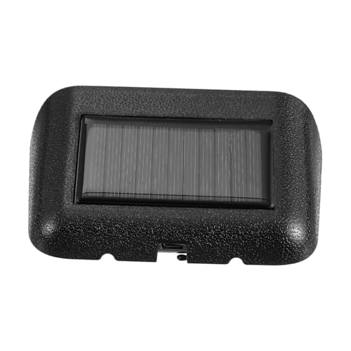 PRETYZOOM Solar Auto Uhr mit Solarbetrieb Hochpräzise Digitale Fahrzeuguhr Leuchtende Anzeige von Datum und Temperatur Kabellose Montage Kompakte Auto Schreibtischuhr von PRETYZOOM