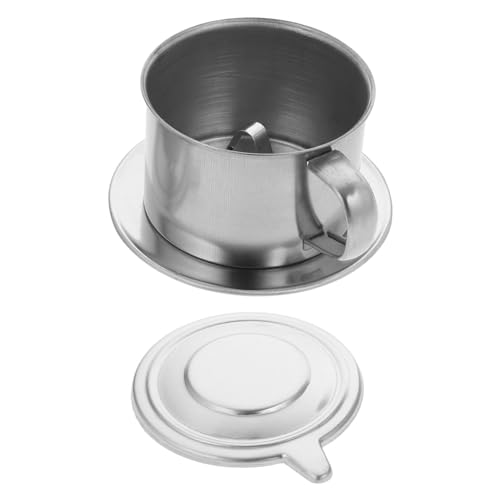 PRETYZOOM Stainless Steel Vietnamesischer Kaffeebereiter Wiederverwendbarer Tropfkaffee-filter Für Zuhause Und Büro Tragbare Kaffeekanne Mit Fassungsvermögen Effektive Filtration Für von PRETYZOOM