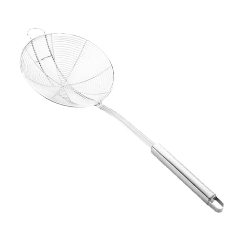 PRETYZOOM Löffelsieb Aus Edelstahl Mit Griff Praktisches Küchengerät Zum Abtropfen Von Lebensmitteln Geeignet Für Hot-pot-kochen Trennen Von Heißen Ölen Oder Kochendem Wasser von PRETYZOOM