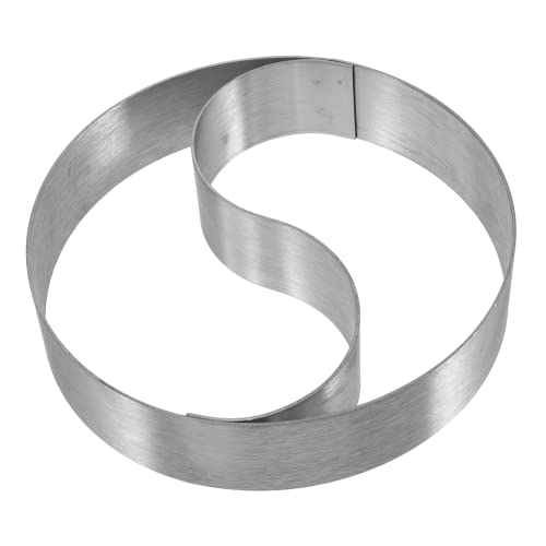 PRETYZOOM Tai-chi-Form Keksformen Backring Einzigartiger Keks Backform Für Die Küche Keksform Wiederverwendbare Backform Keksschablonen Mousse-Ringe DIY-keks Silver Rostfreier Stahl von PRETYZOOM