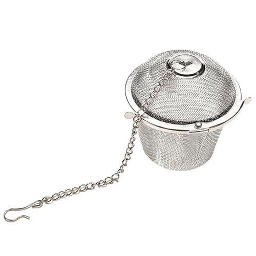 PRETYZOOM Edelstahl Teesieb Für Losen Tee Wiederverwendbarer Teefilter Mit Feinmaschigem Design Erweitertem Kettenhaken Und Deckel Für Kräutertee Und Kaffee PRETYZOOM Edelstahl Teesieb Für Losen Tee Wiederverwendbarer Teefilter Mit Feinmaschigem Design Erweitertem Kettenhaken Und Deckel Für Kräutertee Und Kaffee von PRETYZOOM