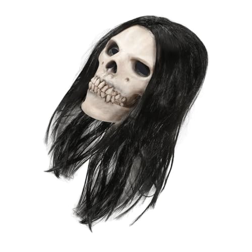 PRETYZOOM Totenkopfmaske Aus Latex Für Halloween Beweglicher Unterkiefer Detaillierte Skelettmaske Für Cosplay Für Themenpartys Und Horrorszenen PRETYZOOM Totenkopfmaske Aus Latex Für Halloween Beweglicher Unterkiefer Detaillierte Skelettmaske Für Cosplay Für Themenpartys Und Horrorszenen von PRETYZOOM
