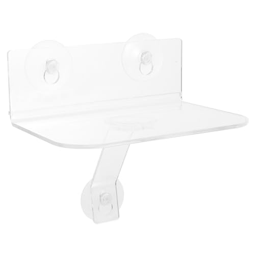 PRETYZOOM Transparente Acrylwand hängen Wohnzimmerregale für die Wand Dekorative Wandregale Wandregal anzeigen Badezimmerregale aus Acryl Pflanzenregal für die Wand Bilderregal Acrylständer von PRETYZOOM