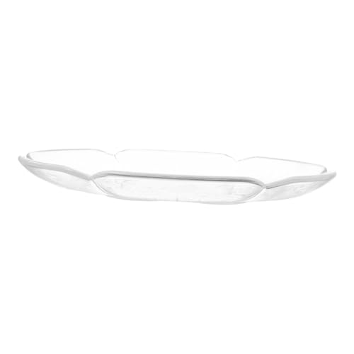 PRETYZOOM Transparente Snackplatte aus Kreative Blütenform Obst und Gebäcktablett Leichtes Robustes Serviertablett für Süßigkeiten Kuchen und Snacks für Partys und Feiern von PRETYZOOM