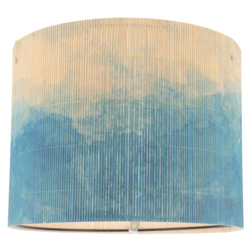 PRETYZOOM Trommellampenschirme E27 Malerei Bambus Lampenschirm Vintage Farbverlauf Kronleuchter Lampenabdeckung Zylinder Licht Zubehör Für Stehtischlampe 11X11 Zoll Blau PRETYZOOM Trommellampenschirme E27 Malerei Bambus Lampenschirm Vintage Farbverlauf Kronleuchter Lampenabdeckung Zylinder Licht Zubehör Für Stehtischlampe 11X11 Zoll Blau von PRETYZOOM