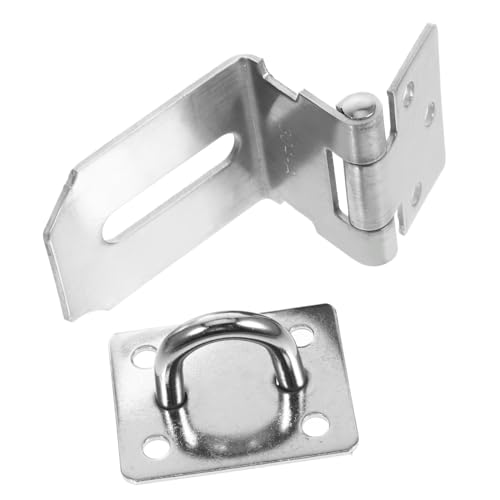PRETYZOOM Schloss Haspe 3 Zoll Vorhängeschloss Riegel aus 304 Robust Sicher für Schrank und Außentüren Langlebig Vielseitig Einsetzbar PRETYZOOM Schloss Haspe 3 Zoll Vorhängeschloss Riegel aus 304 Robust Sicher für Schrank und Außentüren Langlebig Vielseitig Einsetzbar von PRETYZOOM
