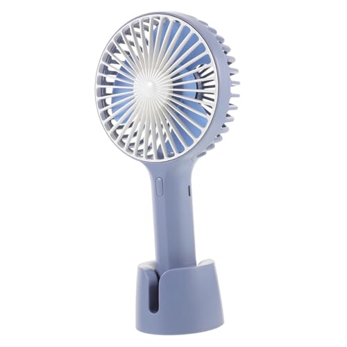 PRETYZOOM USB Mini Tragbarer Handventilator mit Drei Geschwindigkeitsstufen für Büro Schlafzimmer und Outdoor Aktivitäten Kompaktes Design mit Basis für Tragen Zufällige Zufällige Farbe von PRETYZOOM