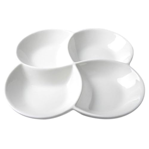 PRETYZOOM Unterteilt Snack Servieren Snack Obst Tablett Dekorative Erdnuss Servierplatte von PRETYZOOM