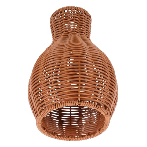 PRETYZOOM Vase Heimdekoration ästhetisch weiße künstliche Pfingstrose Fälschung künstliche Pflanzen Korb trockenblumen handwerkskunst Halter für getrocknete Blumen Pflanzenhalter PVC Coffee von PRETYZOOM