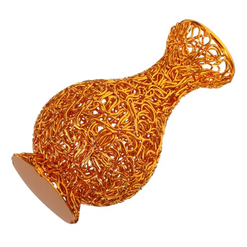 PRETYZOOM Vase Künstliche Pflanze Terrarium Gefäß Dekoratives Wohnaccessoire Heimdeko Terrarium Set Pflanztöpfe Für Zimmerpflanzen Dekoration Blumentopf Goldenes Handwerk von PRETYZOOM