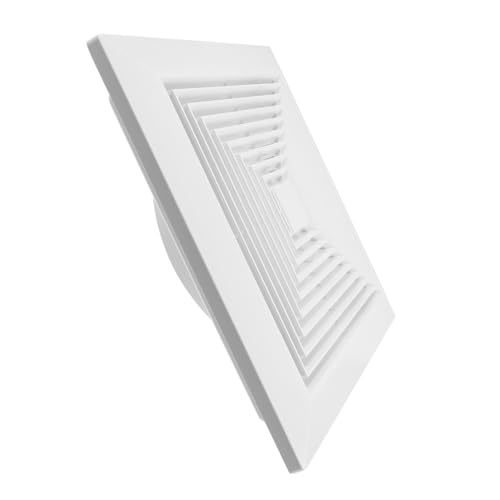 PRETYZOOM Ventilation Fan Cover mit Federmechanismus Langlebige Kunststoff Deckenabdeckung für Badezimmerlüfter Einfache Wandmontage Kompatibel mit Quadratischen Abluftsystemen von PRETYZOOM