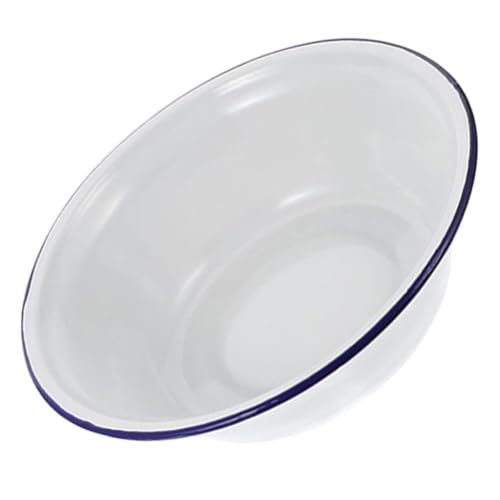 PRETYZOOM Vintage Enamel Dish Robuste Tiefe Backform für Ofen Servieren Klassisches Design für Familienessen und Unterhaltung für Backen von PRETYZOOM